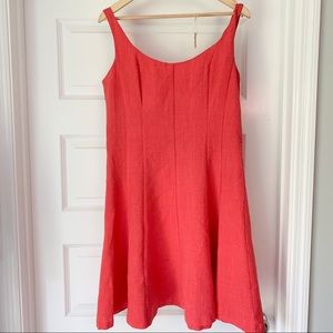 Vintage Pink Aline Sleeveless Dress Lined Size 14